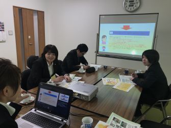 ＝4/1～4/3までの新人研修（本社会議室にて）＝